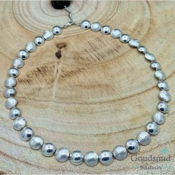 SCRATCHED collier 12mm ijsmat/polii