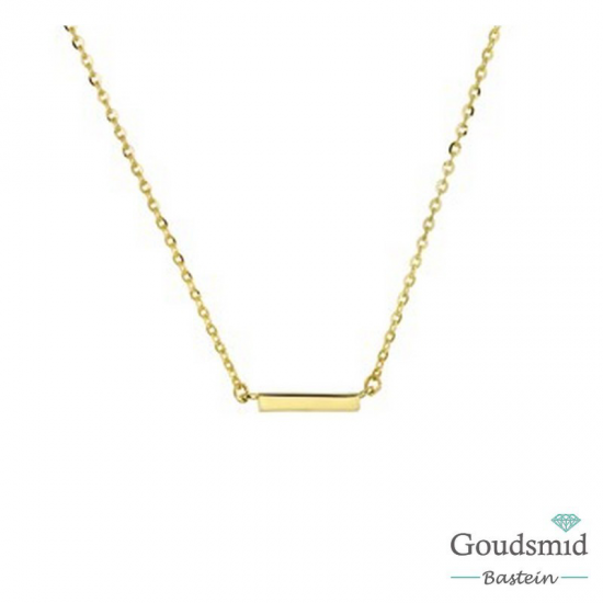 Geelgouden collier 14karaat balkje 40.17938
