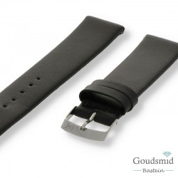 Morellato horlogeband leer glad zwart, 14mm