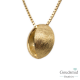 SCRATCHED GOLD hanger 14mm half ijsmat/poli