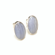Chalcedoon oorknoppen 8x14mm
