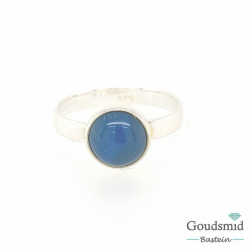 Blauw agaat ring 8mm