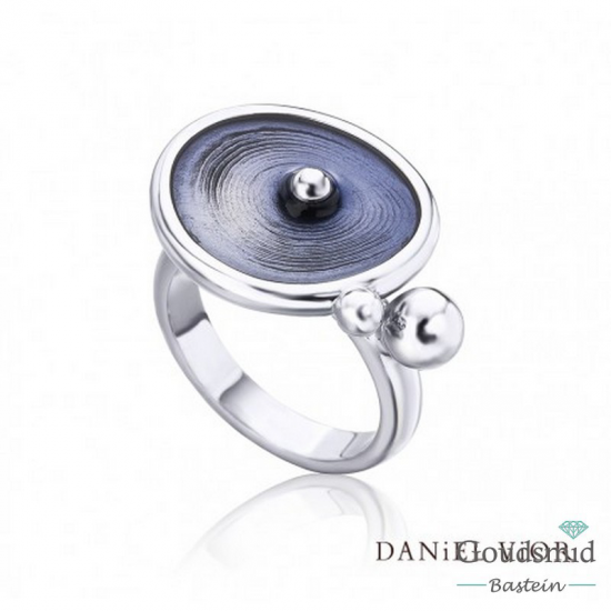 Daniel Vior Drops zilveren ring