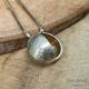 SCRATCHED hanger 20mm half ijsmat/poli geelgoud verguld