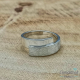 SCRATCHED ring 6mm ijsmat/poli, maat 20