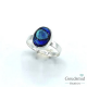 Paua Shell ring 9x12mm, maat 55