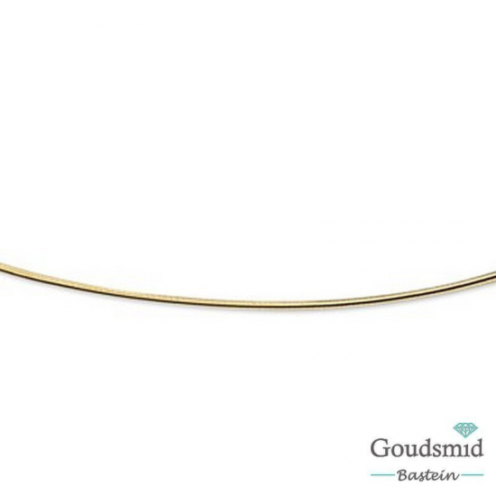 Geelgouden collier omega 0.9mm 42cm