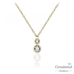 Huiscollectie zilveren collier geel