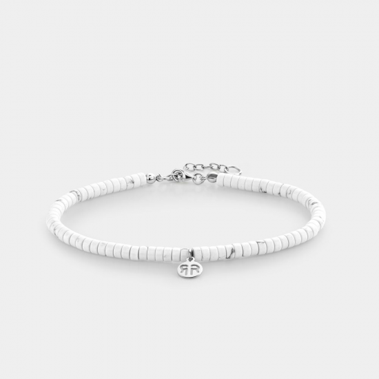 Rebel&Rose Anklet Slices Virgin White RR-AK006-S-S