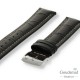 Morellato horlogeband Plus Alligator print Zwart, 22mm