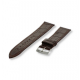 Morellato horlogeband Kajman Alligator gest. Donker bruin, 18mm