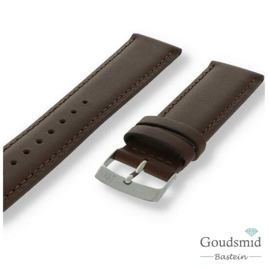 Morellato horlogeband Grafic Glad gestikt Donker Bruin, 20mm