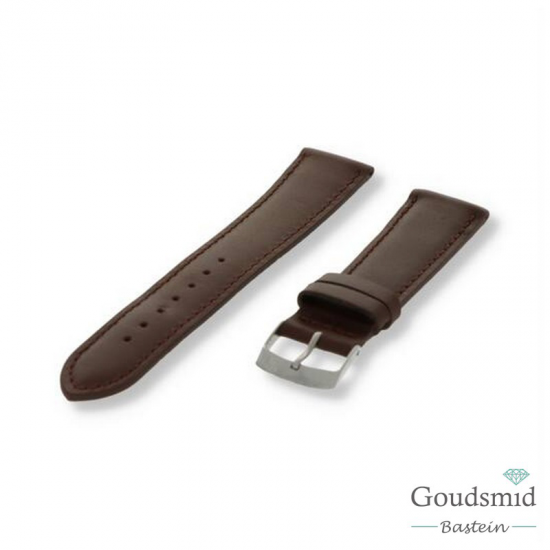 Morellato horlogeband Grafic Glad gestikt Donker Bruin, 20mm