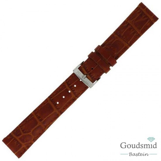 Morellato horlogeband Bolle Kroko pr. gestikt Tan, 22mm