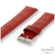 Morellato horlogeband Bolle Kroko pr. gestikt Rood, 18mm