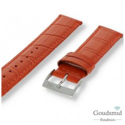 Morellato horlogeband Bolle Kroko pr. gestikt oranje, 18mm
