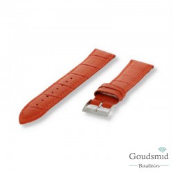 Morellato horlogeband Bolle Kroko pr. gestikt oranje, 18mm