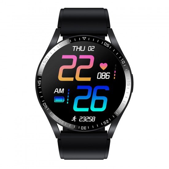 Smarty SW019A Smartwatch Zwart