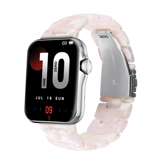 Smarty SW028A07 Smartwatch Roze Marmer Hars
