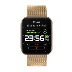 Smarty SW033G Smartwatch Goud Milanees
