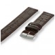 Morellato horlogeband Kajman Alligator gest. Donker bruin, 20mm