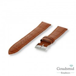 Morellato horlogeband Bolle Kroko print gestikt Tan, 14mm