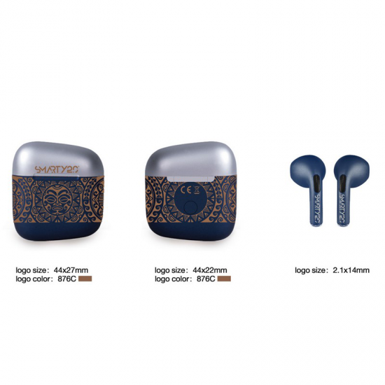 Smarty Earphones Blauw SW037C