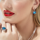 Andrea Marazzini Cherry Bermuda Blue Oorhangers
