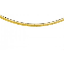 Huiscollectie Ketting 14kt Wit-Geelgoud Omega 3mm