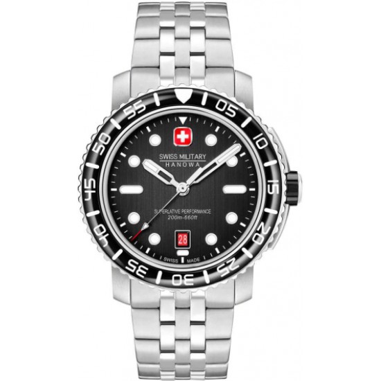 Swiss Military Hanowa Heren horloge Black Marlin SMWGH0001702