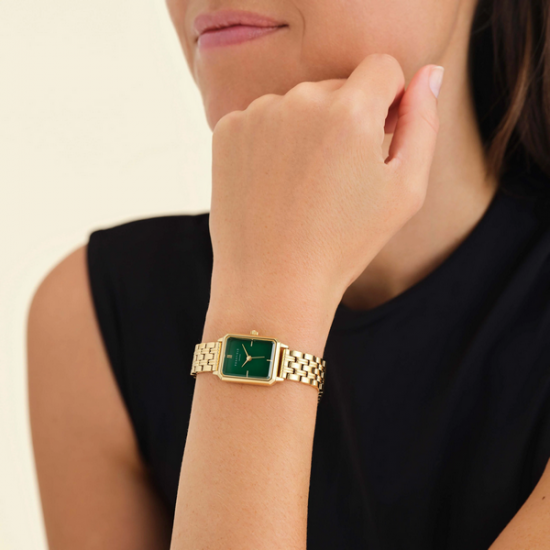 Rosefield Dames horloge OEGSG-O79 Octagon XS Emerald