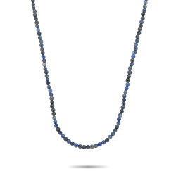 Rebel en Rose Midnight Blue Necklace Staal RR-NL037-S-55