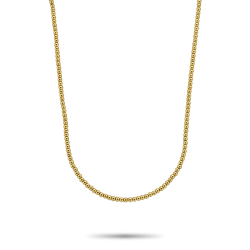 Rebel en Rose Yellow Gold Only Necklace Staal RR-NL044-G-42