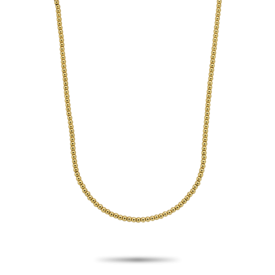 Rebel en Rose Yellow Gold Only Necklace Staal RR-NL044-G-42