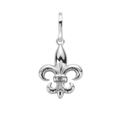 Rebel en Rose Fleur de Lis Hanger Zilver RR-PD014-S