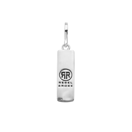 Rebel en Rose Tag small Hanger Zilver RR-PD012-S