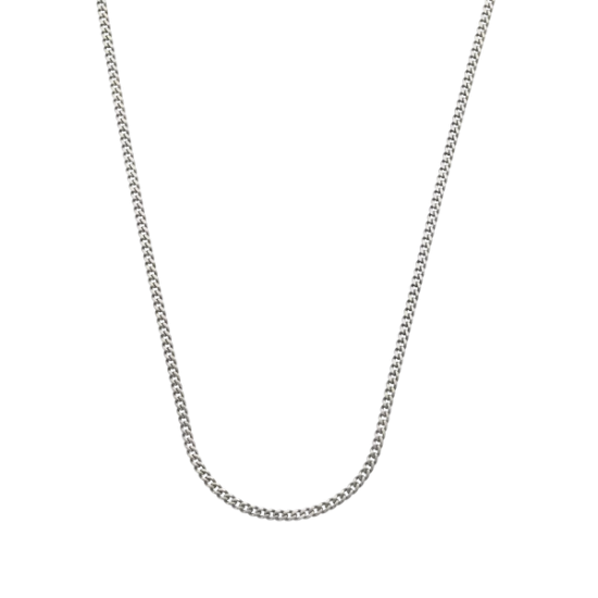 Rebel en Rose Chain Ketting Zilver RR-NL049-S-55