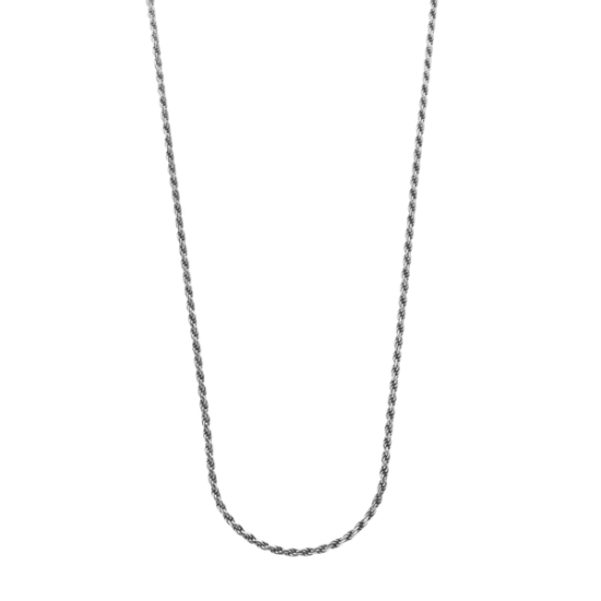 Rebel en Rose Rope Ketting Zilver RR-NL051-S-55