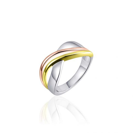 Huiscollectie zilveren ring tricolor