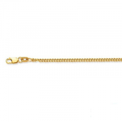 Gouden collier gourmet 2.1mm 70cm