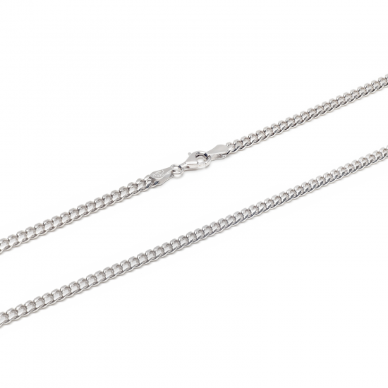 Zilveren Gourmet 4mm collier 55cm