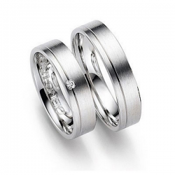 Gerstner trouwringen set 20036 14krt goud met diamant