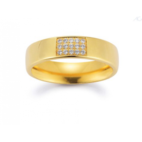 Gerstner trouwringen set 20079 14krt goud met diamant