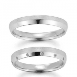 Gerstner trouwringen set 20083 14krt goud met diamant