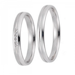 Gerstner trouwringen set 20085 14krt goud met diamant