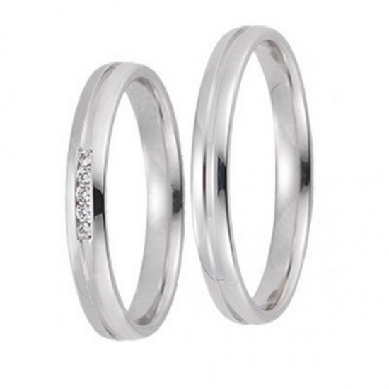Gerstner trouwringen set 20085 14krt goud met diamant