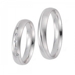 Gerstner trouwringen set 20086 14krt goud met diamant