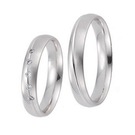 Gerstner trouwringen set 20086 14krt goud met diamant