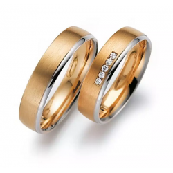 Gerstner trouwringen set 20135 14krt goud met diamant