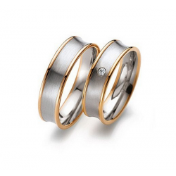 Gerstner trouwringen set 20139 14krt goud met diamant